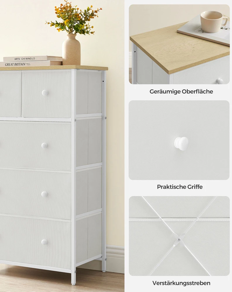 Songmics Komoda 30 × 56 × 93 cm