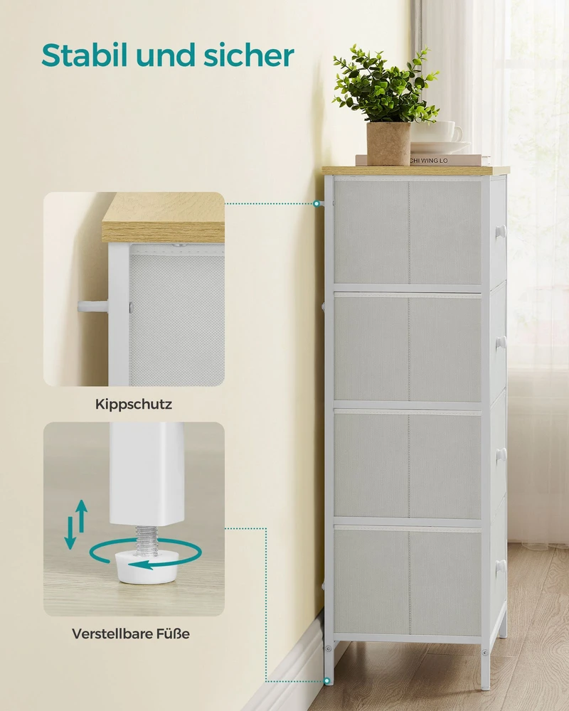 Songmics Komoda 30 × 56 × 93 cm