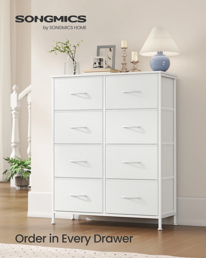 Komoda su 8 tekstiliniais stalčiais 30x76,7x95,2 cm