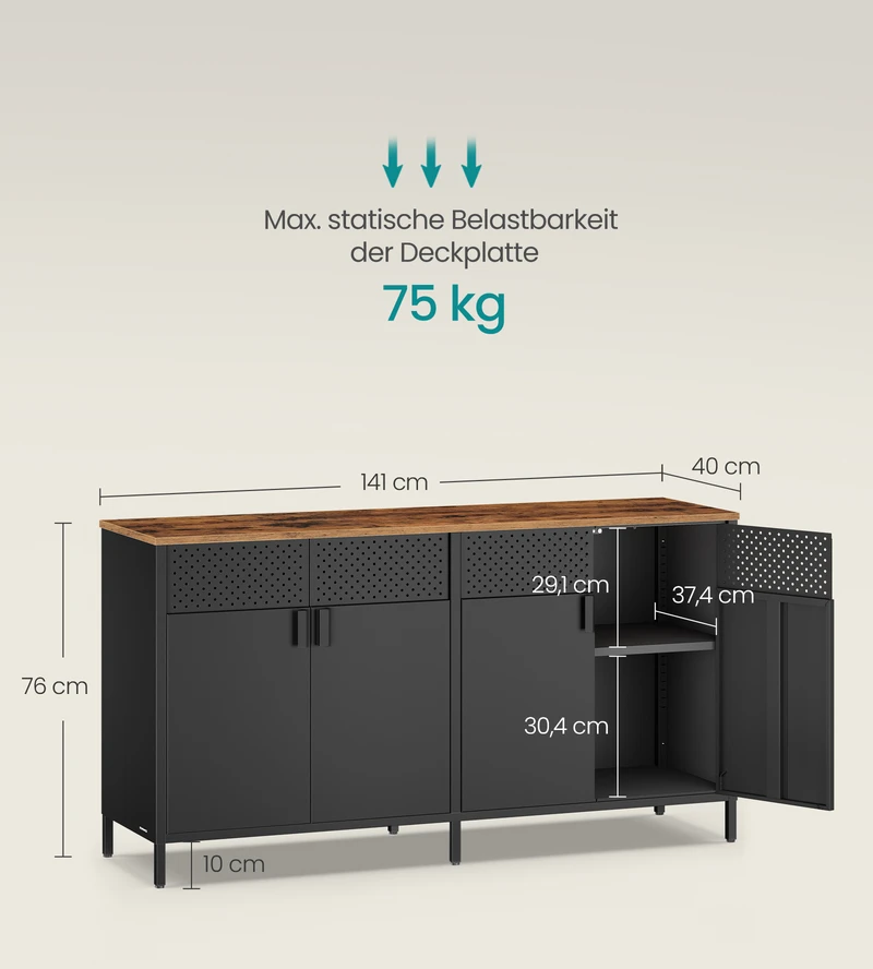 Songmics Spinta 40 x 141 x 76 cm