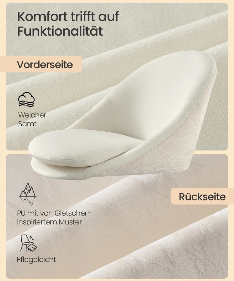 Songmics Biuro kėdė 60 × 60 cm