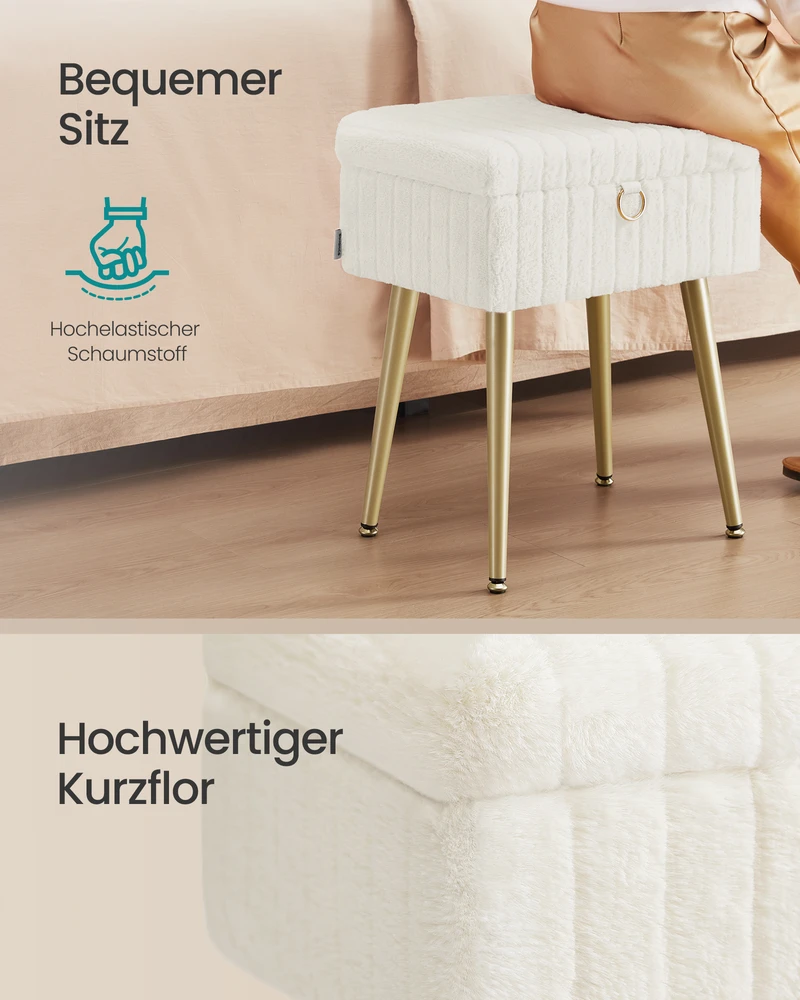 Home Styling Collection Kėdė su dėže ir paminkštinimu