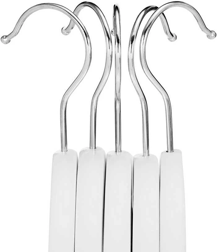 Paprastos pakabos 20 vienetų baltos spalvos