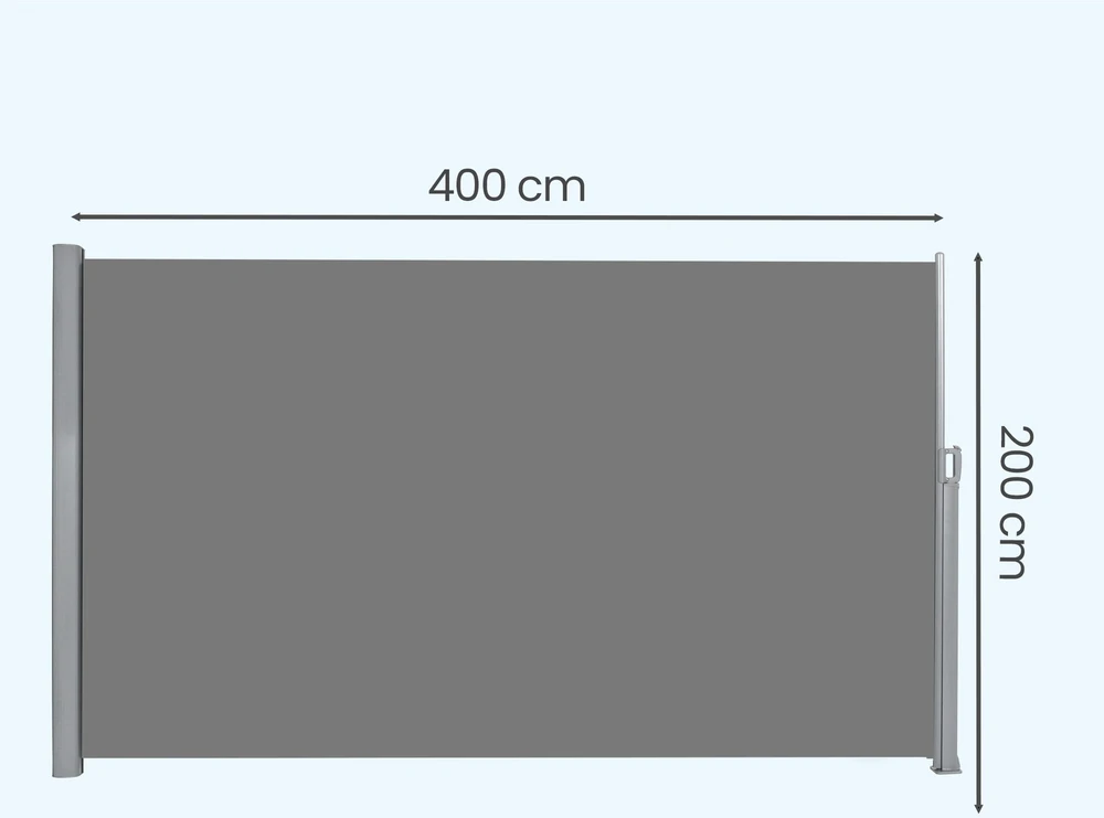 Songmics Šoninė markizė 200 x 400 cm