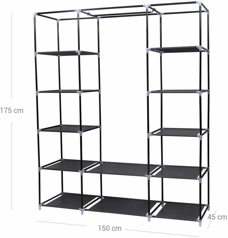Songmics Spinta 175 x 150 cm juoda