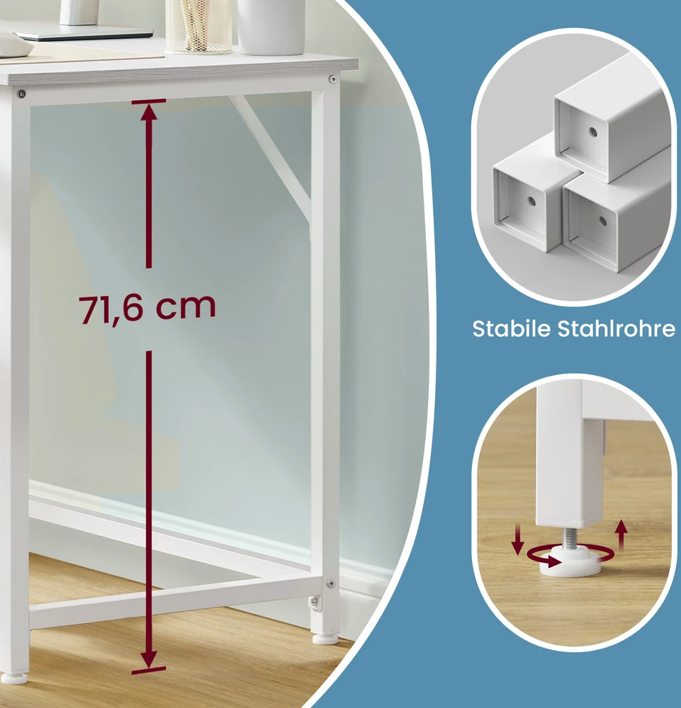 Songmics Rašomasis stalas 100x50x76 cm