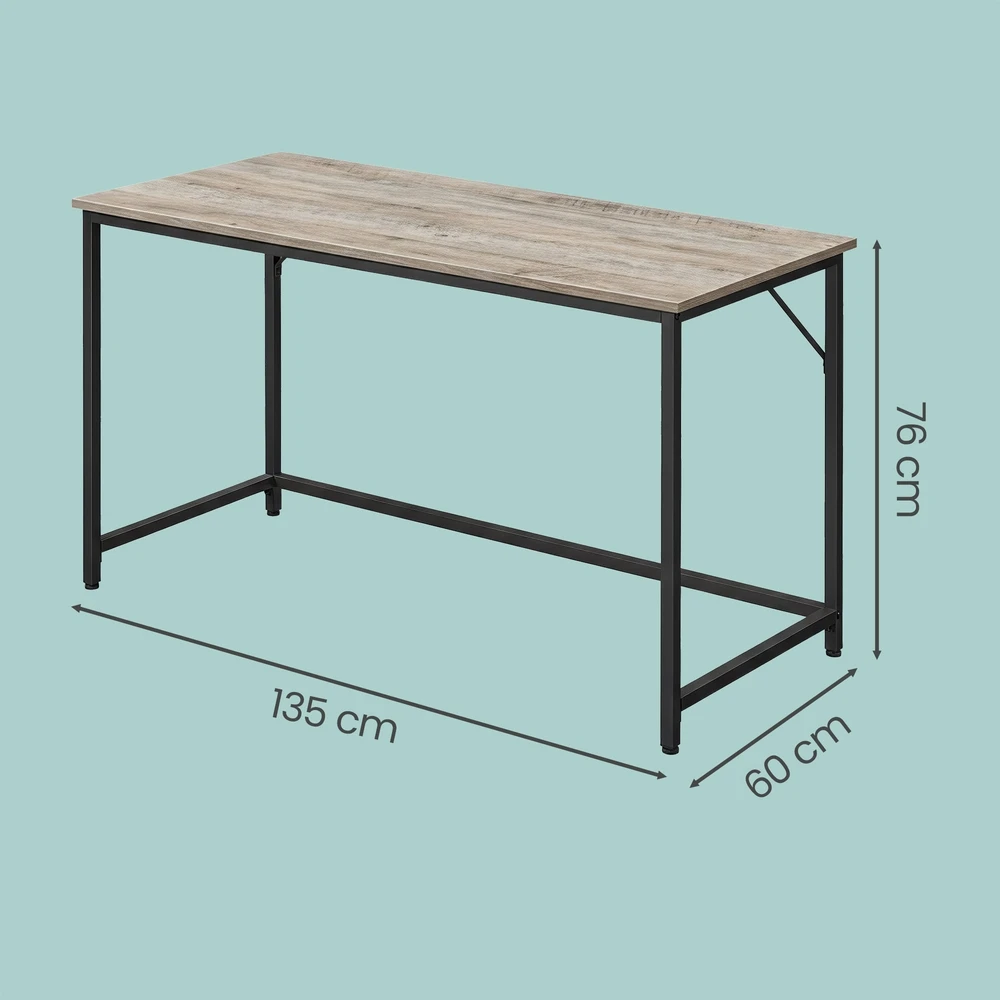 Songmics Rašomasis stalas 135 x 60 x 75 cm