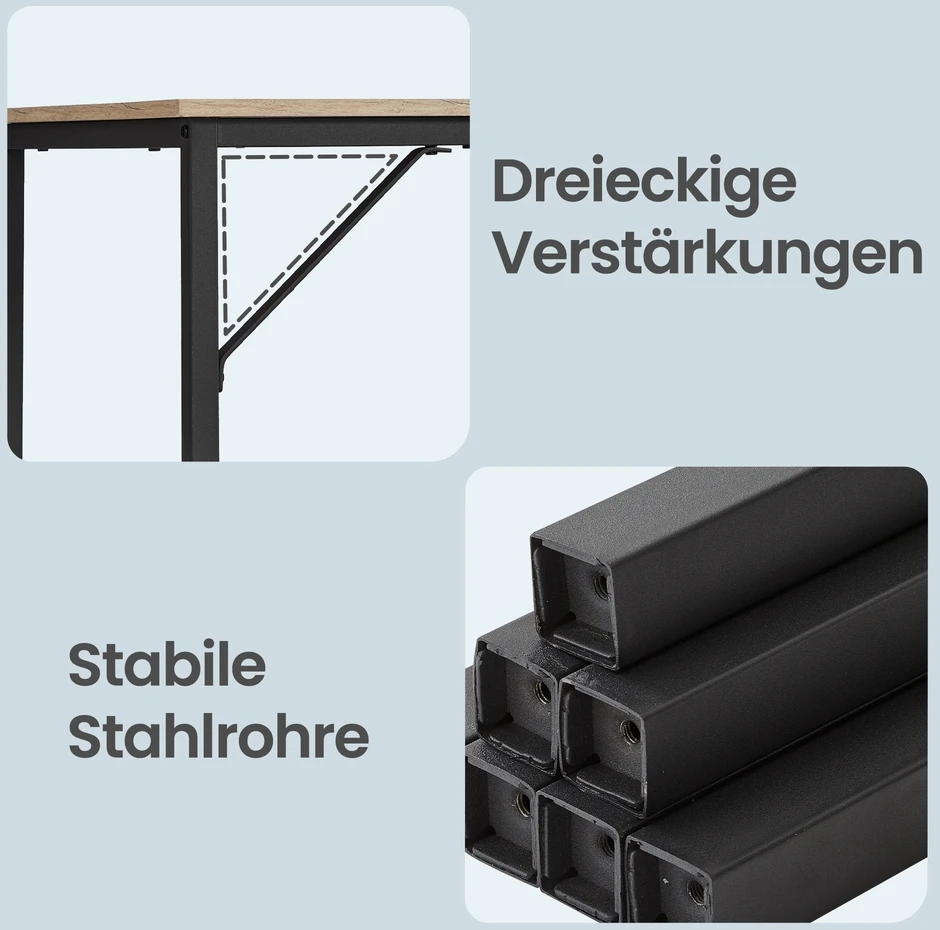 Songmics Rašomasis stalas 100 x 50 x 76 cm