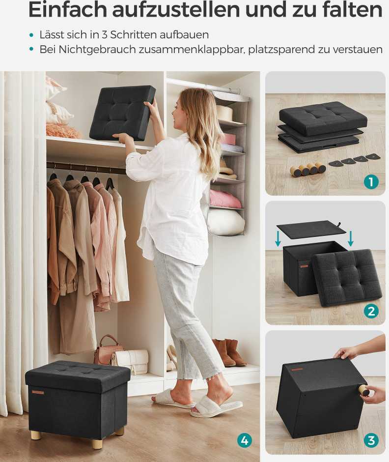 Songmics Papuošalų dėžutės 3 lygių PU dangtelis, klasikinis baltas