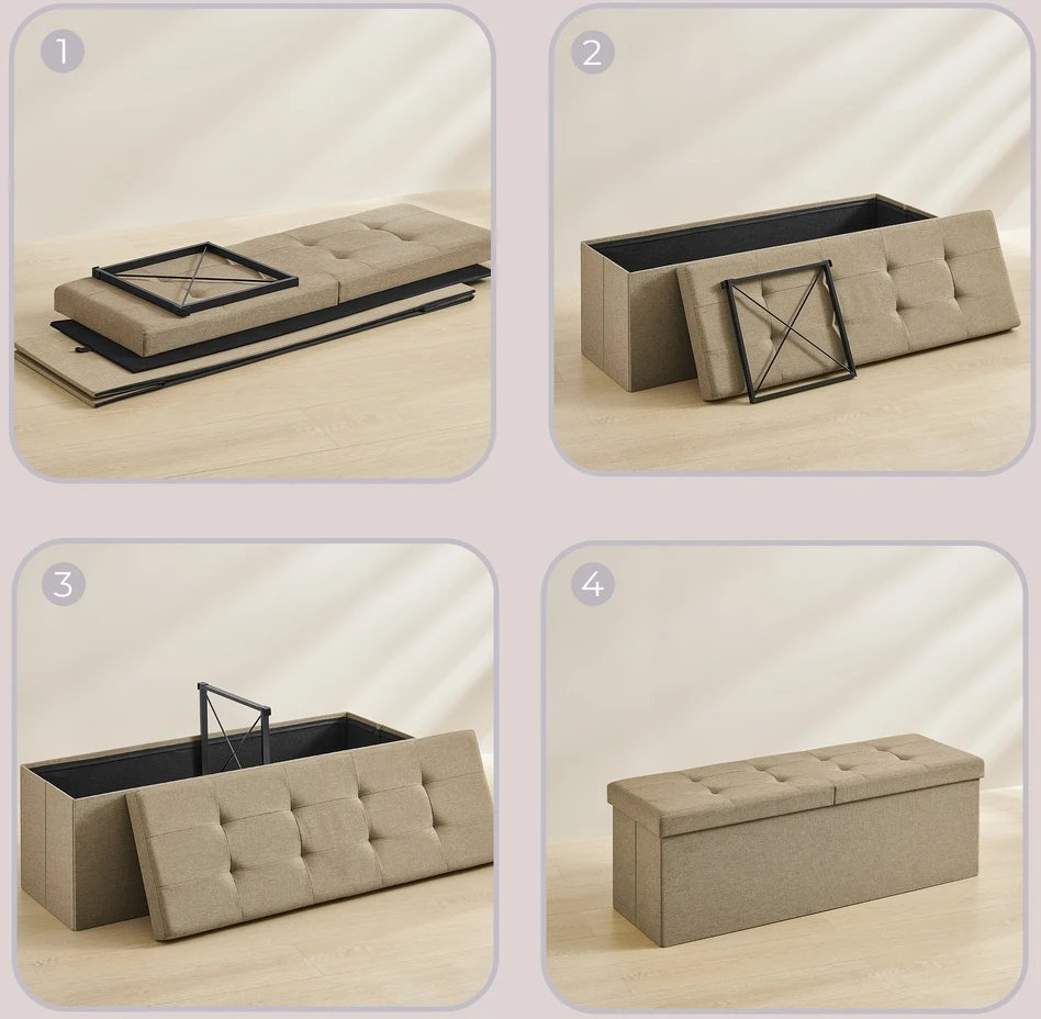 Songmics Pufas 38 x 110 x 38 cm