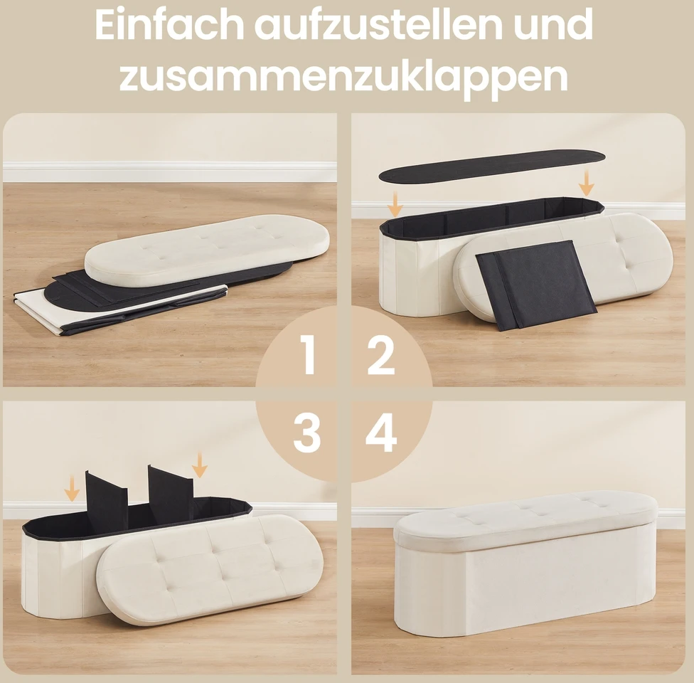 Songmics Pufas 38 x 110 x 38 cm