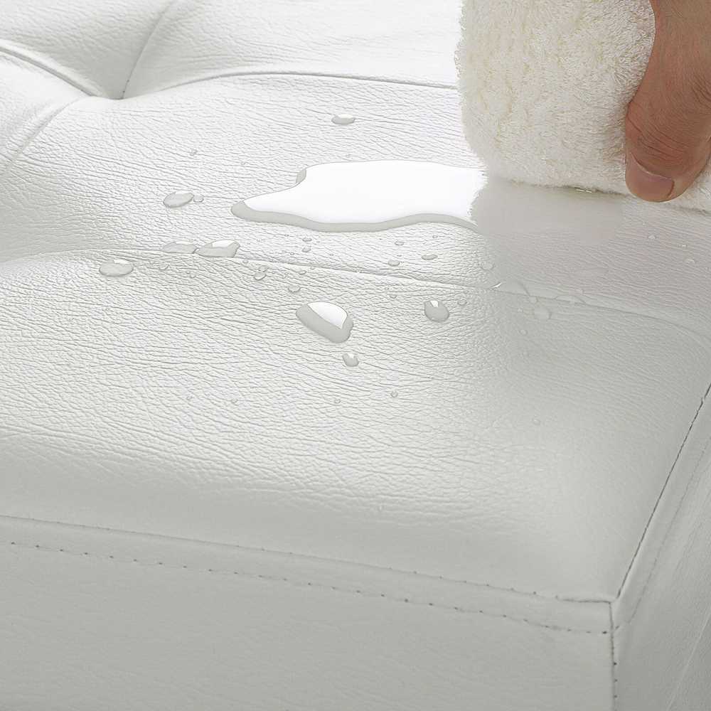 Songmics Suoliukas su atlenkiamu dangčiu 110 cm Baltas