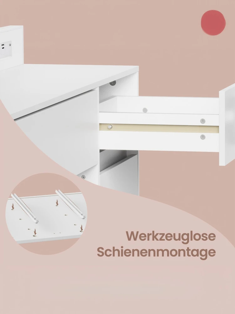 Songmics Kosmetinis stalas 40 × 107 × 144 cm
