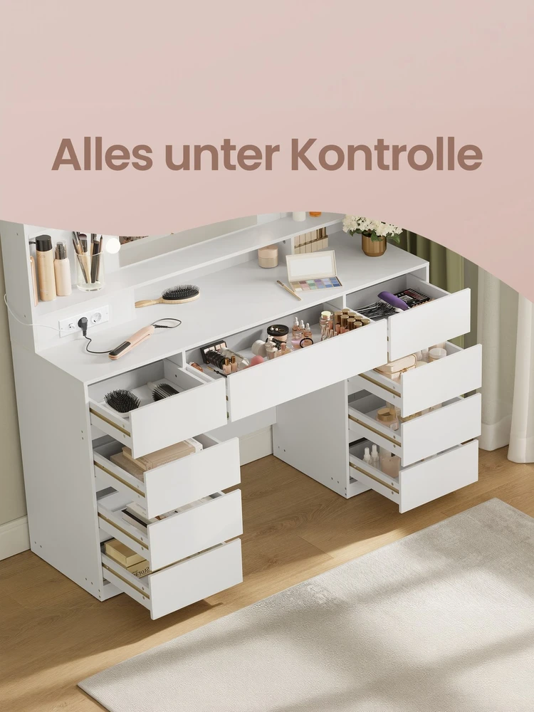 Songmics Kosmetinis stalas 40 × 107 × 144 cm