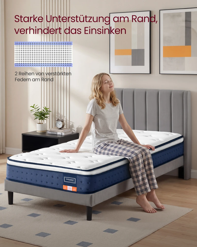Lova Songmics Čiužinys 200 × 90 × 20 cm