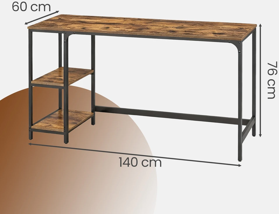 Songmics Rašomasis stalas 140 x 60 x 75 cm
