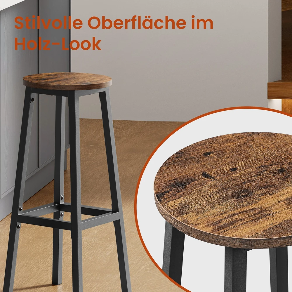 Songmics Baro kėdės rinkinys, 2 vnt, 32x65 cm