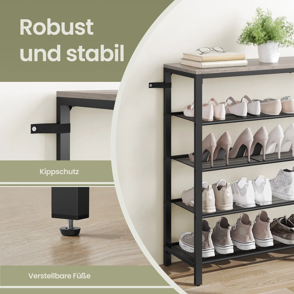 Songmics Batų lentyna VASAGLE 100 x 30 x 92,5 cm