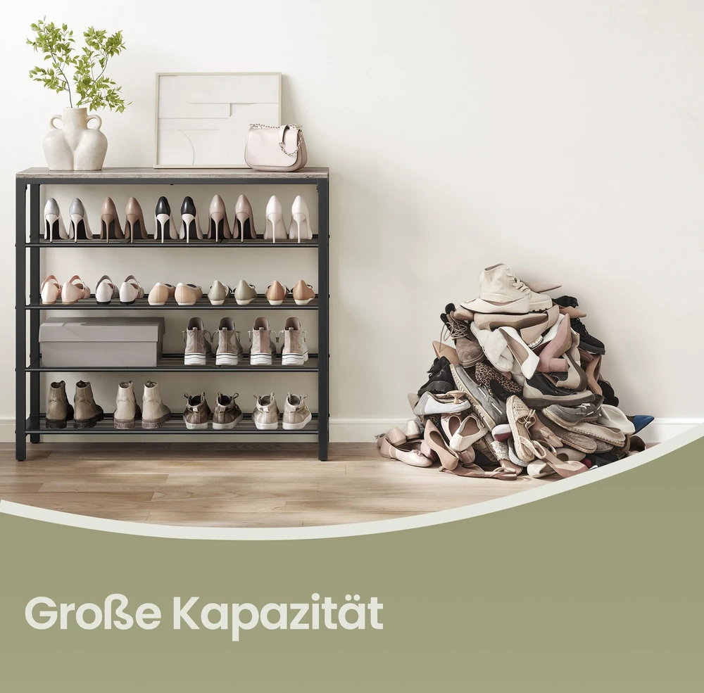 Songmics Batų lentyna VASAGLE 100 x 30 x 92,5 cm