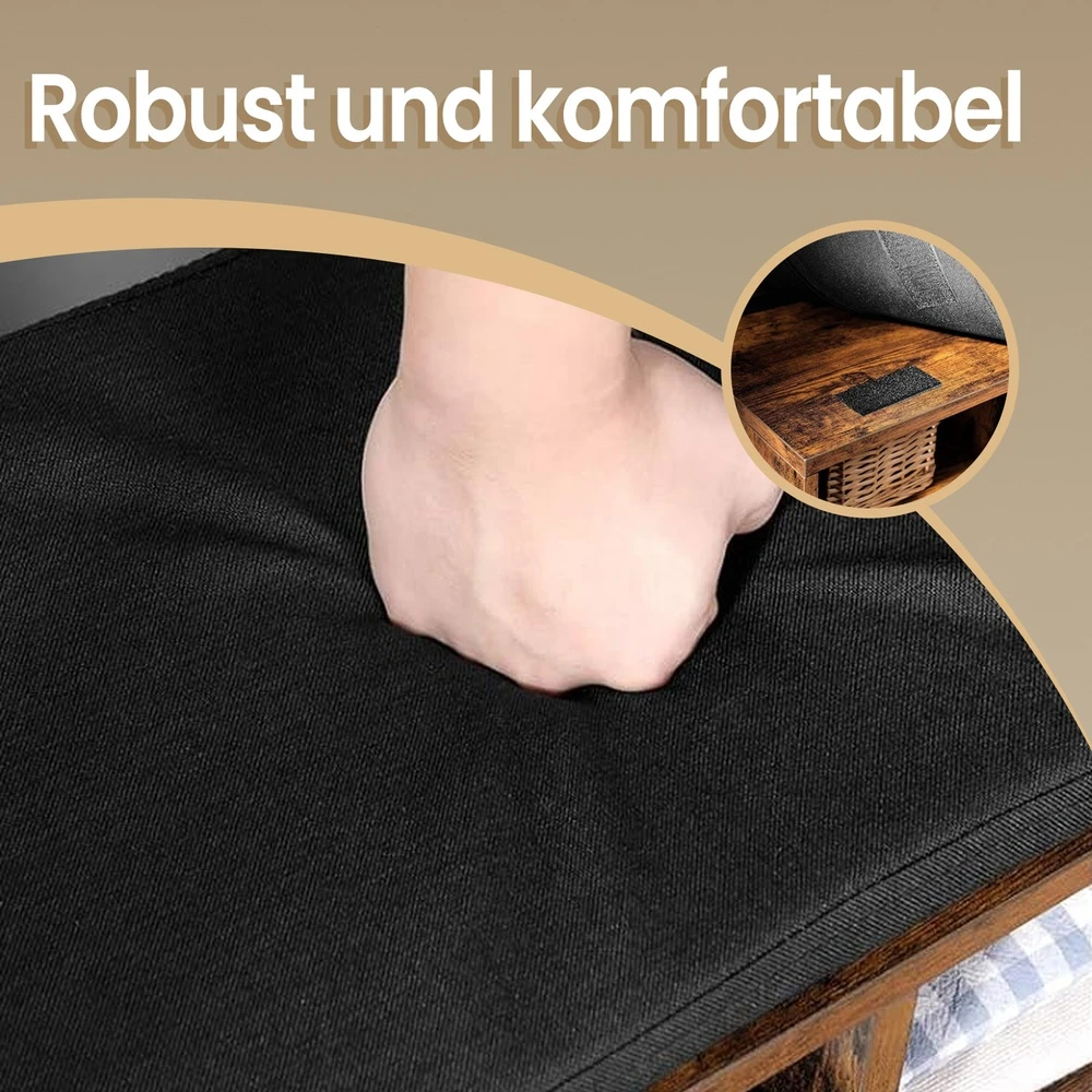 Songmics Batų suolelis VASAGLE 110x30x48 cm su 9 skyreliais