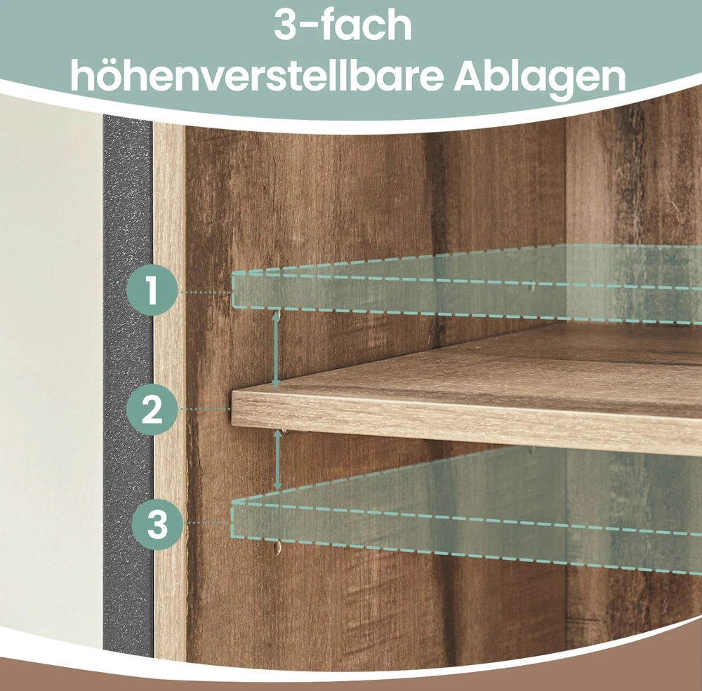 Songmics Spintelė su stumdomomis durimis 70 x 30 x 80 cm