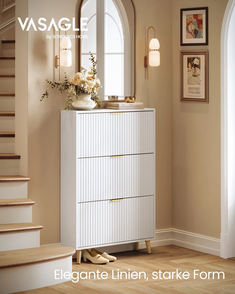 Songmics Batų spintelė 24 × 80 × 123 cm