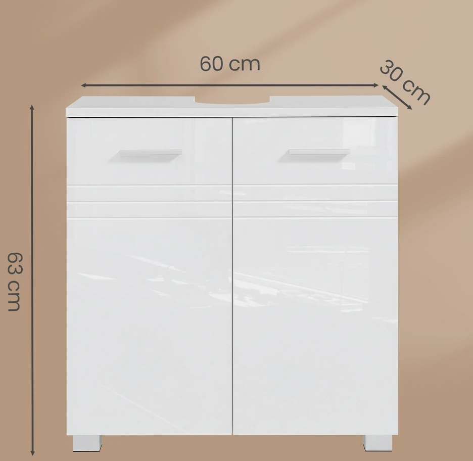 Songmics Vonios spintelė 60 x 30 x 63 cm