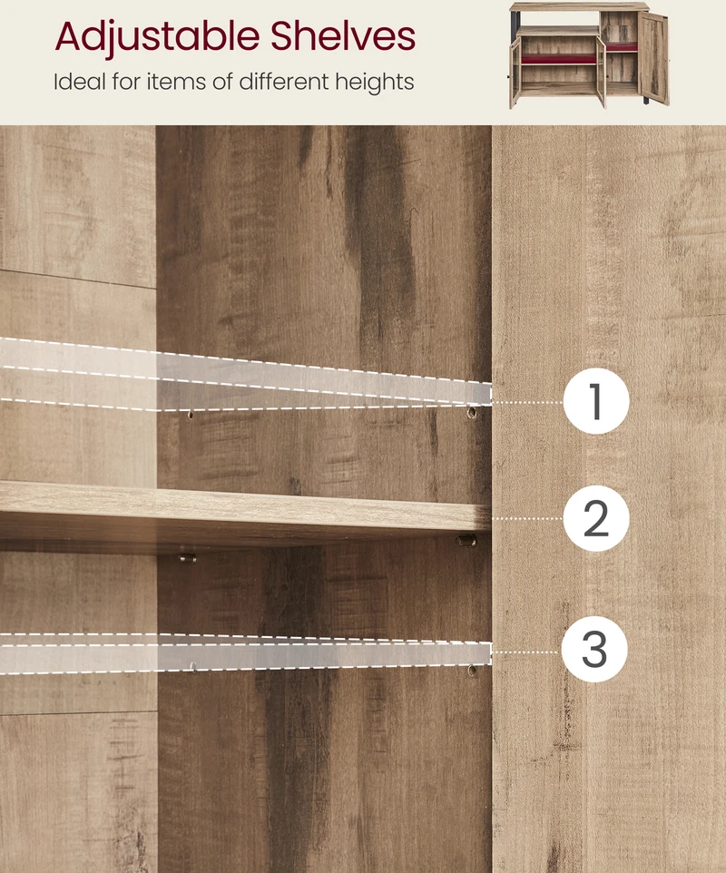 Songmics Virtuvės spintelė 33 × 110 × 75 cm