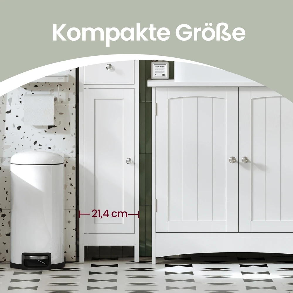 Songmics Vonios spintelė balta