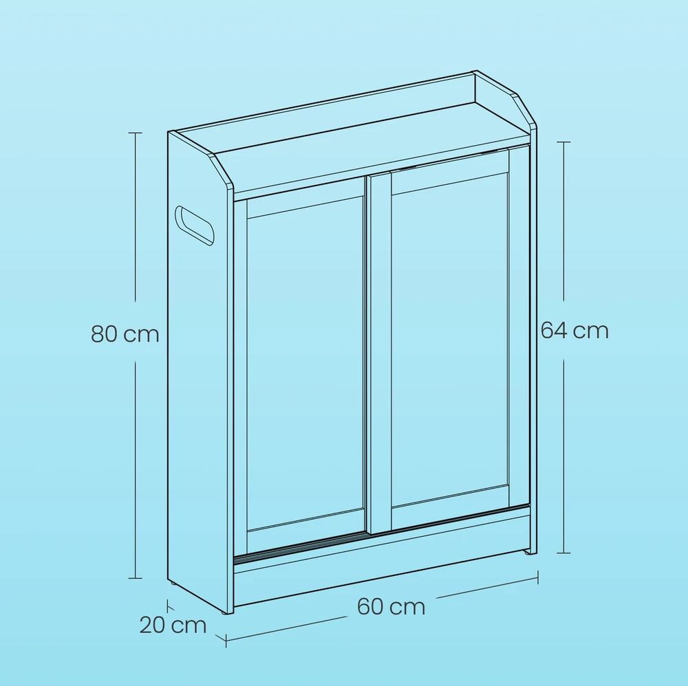 Songmics Vonios spintelė 20 x 60 x 80 cm