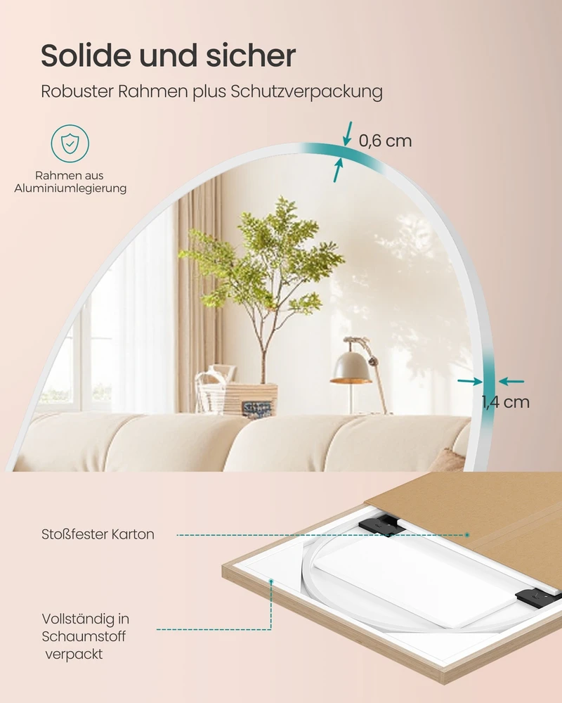 Songmics Veidrodis 160x50 cm