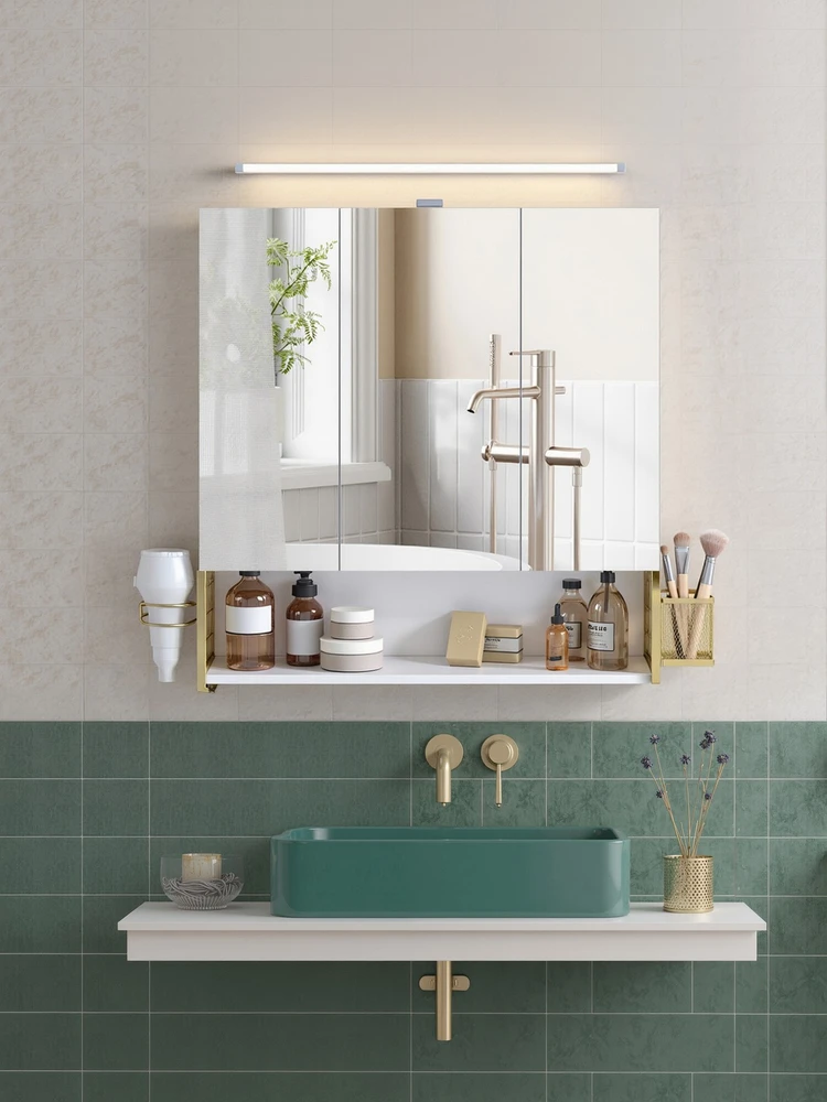 Songmics Vonios kambario spintelė su LED apšvietimu 14,6 x 70 cm