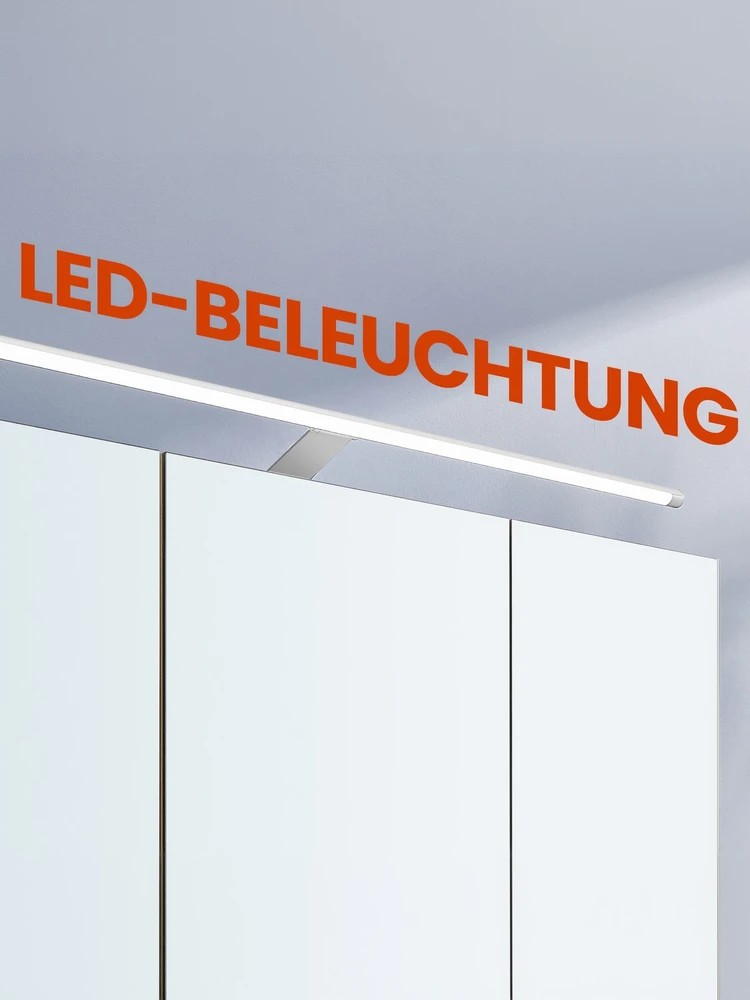 Songmics Vonios kambario spintelė su LED apšvietimu 14,6 x 70 cm