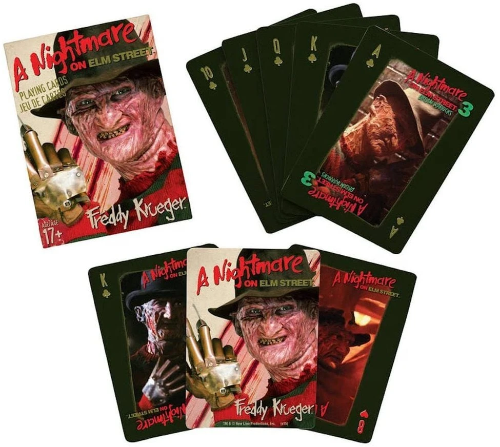 Aquarius A Nightmare on Elm Street poker playing cards