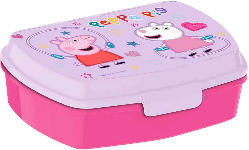 Astley Baker Davies „Peppa“ kiaulės aliuminio butelis 500 ml + priešpiečių dėžutė