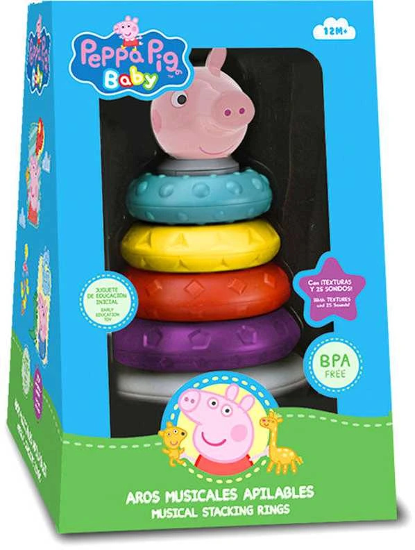 Astley Baker Davies Vaikams „Euroswan“ – licencijuoti priedai Piramidės dėlionė su garso efektais – Peppa Pig