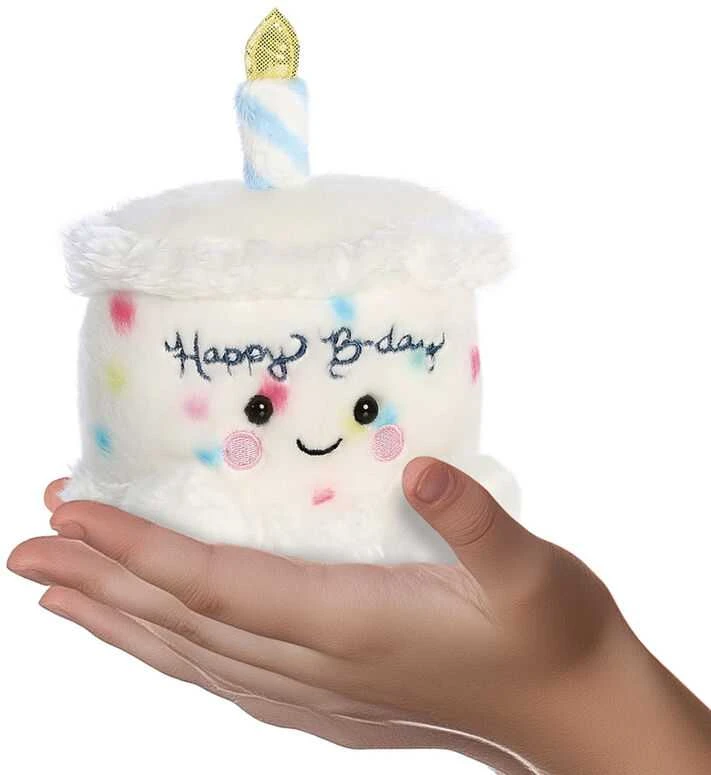 AURORA PALM PALS Pliušinis gimtadienio tortas, 13 cm aprašymas - Prekės nuotrauka