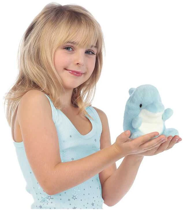 AURORA PALM PALS Pliušinis delfinas, 13 cm