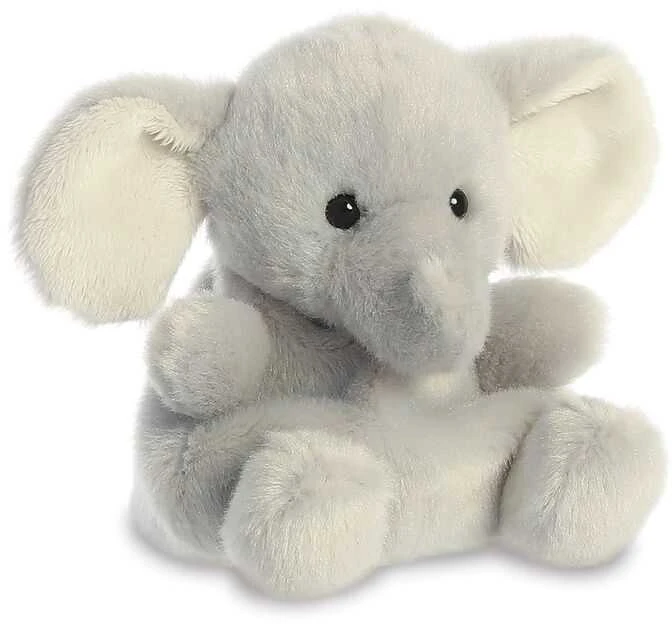 AURORA PALM PALS Pliušinis dramblys, 13 cm aprašymas - Prekės nuotrauka