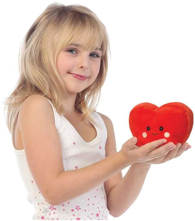 AURORA PALM PALS Pliušinė širdelė, 12 cm
