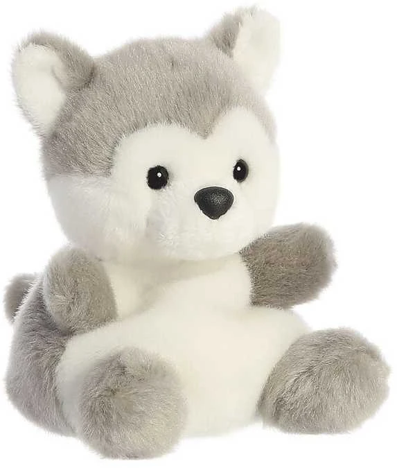 AURORA PALM PALS Pliušinis haskis, 13 cm aprašymas - Prekės nuotrauka