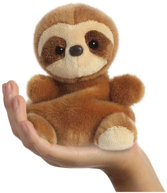 AURORA PALM PALS Pliušinis tinginys, 13 cm aprašymas - Prekės nuotrauka