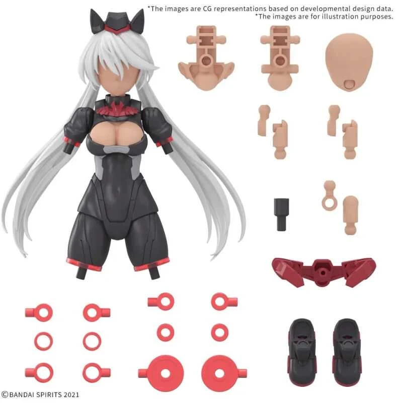 Bandai 30MS Optional Parts Set 18 Sergeant Costume Color C