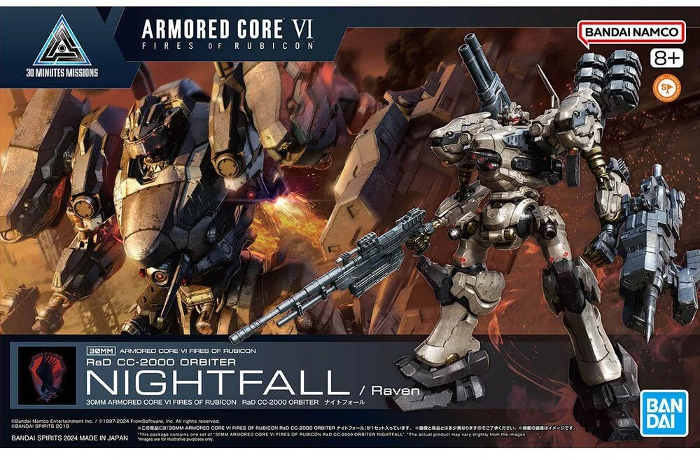 Bandai 30MM ACVI FIRES OF RUBICON - NIGHTFALL / Raven