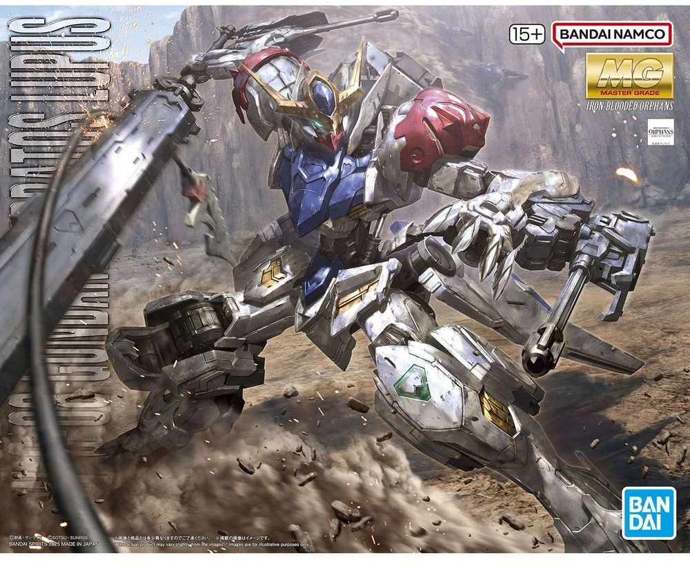 Bandai MG Gundam Barbatos Lupus 1/100 plastikinis Gunpla rinkinys
