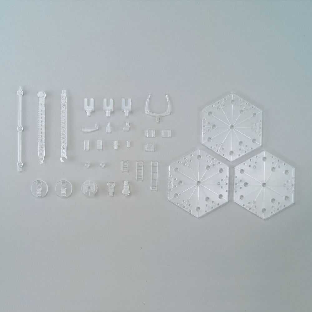 Bandai Skaidrus reguliuojamas stovas figūrėlėms 1/100 – Action Base 4