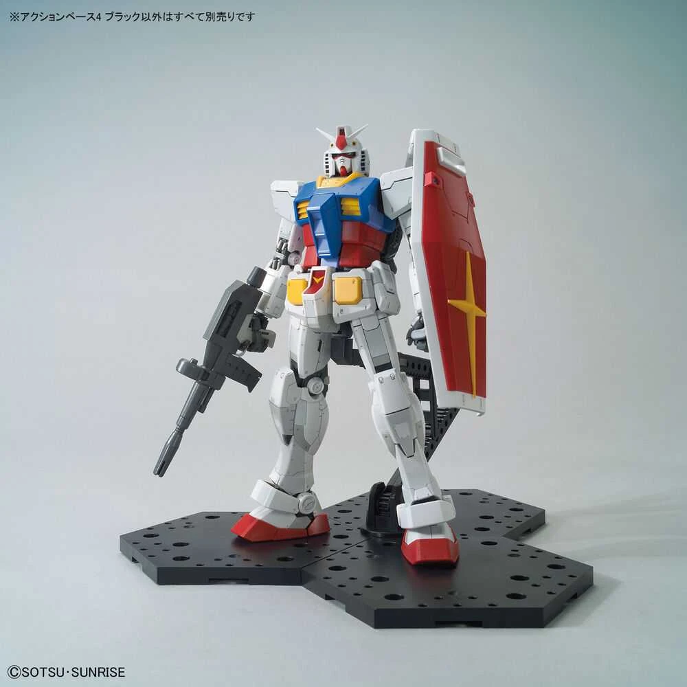 Bandai Action Base 4 juoda stovas 1/100 mastelio figurėlėms