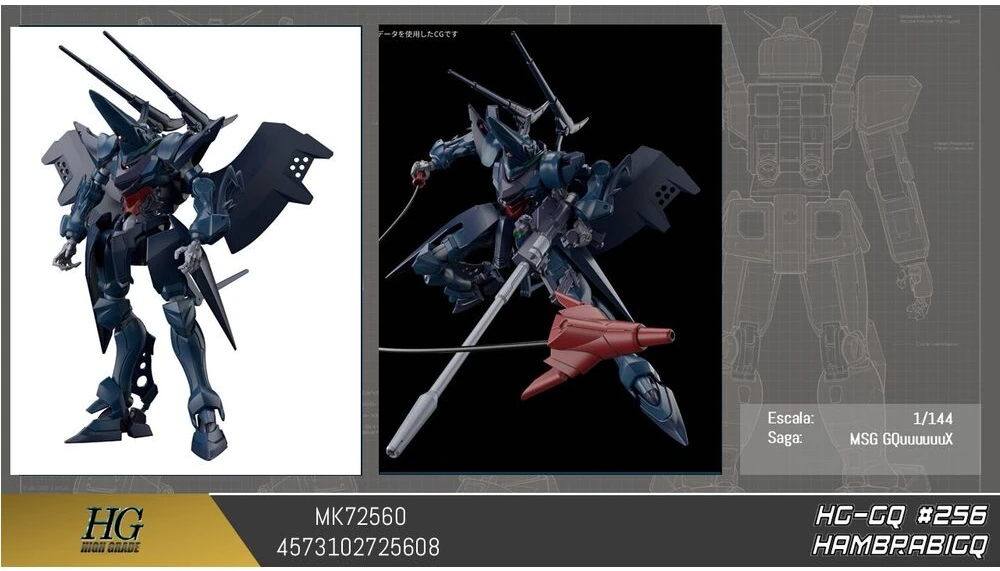 Bandai Gundam GQuuuuuuX Hambrabi GQ Mobile Suit Model Kit HG 1/144