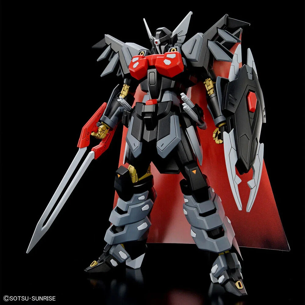 Bandai Kolekcinė Figūrėlė - HGCE 1/144 Juodasis Riteris Shi-ve.A su Spindulių Apsiaustu
