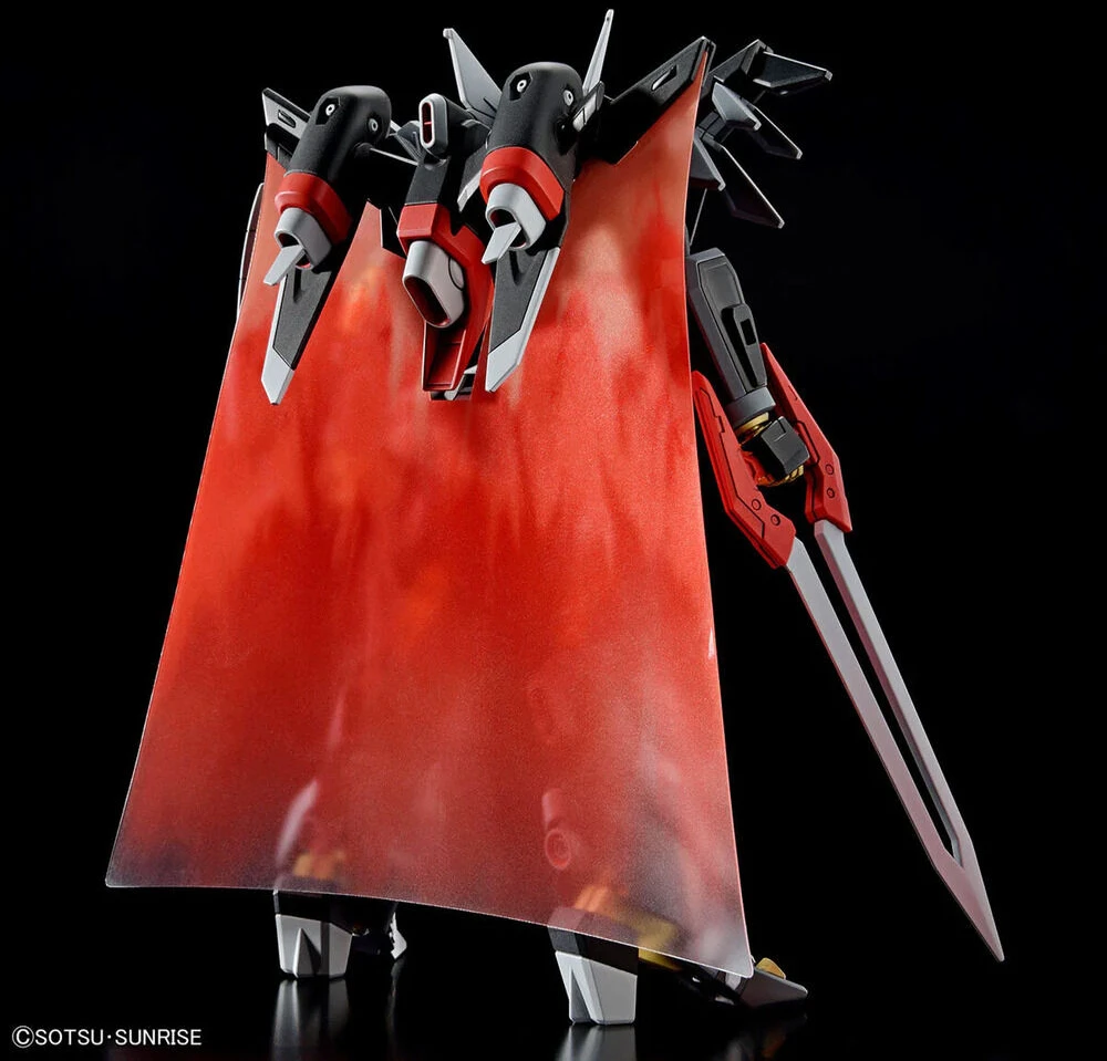 Bandai Kolekcinė Figūrėlė - HGCE 1/144 Juodasis Riteris Shi-ve.A su Spindulių Apsiaustu